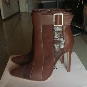 Brown Stiletto booties